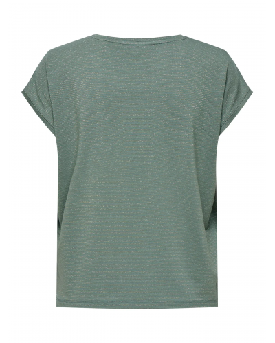ONLCLAUDIA S/S GLITTER TOP NOOS JRS