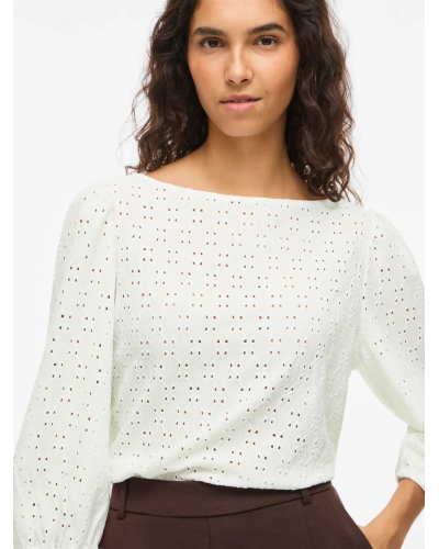 VIFRIMA BOAT NECK 3/4 TOP/TES