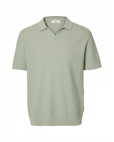 SLHMATTIS SS LINEN BLEND STRUC POLO NOOS