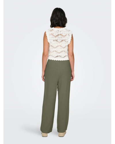 ONLSIESTA MW PULL-UP LINEN BL PNT NOOS