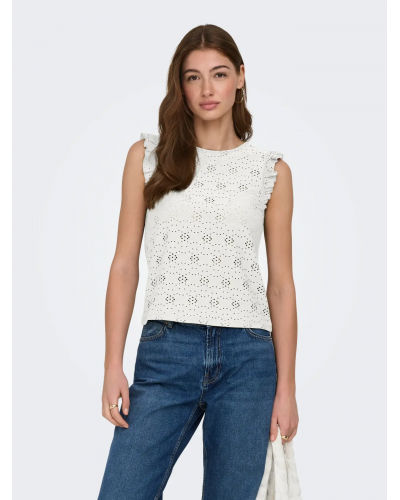 ONLSMILLA S/L FRILL TOP JRS