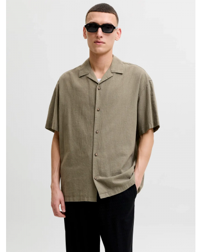 JJESUMMER LINEN BLEND RESORT SHIRT SS SN