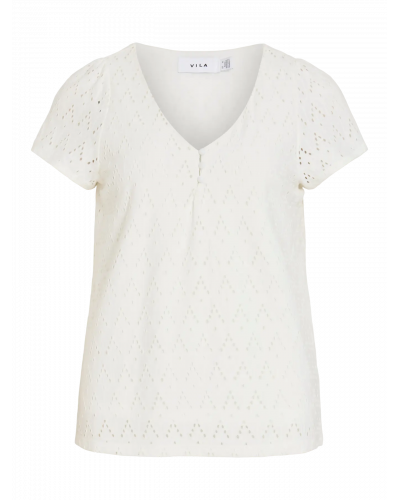 VIAMALINA V-NECK S/S TOP/VOL/PB