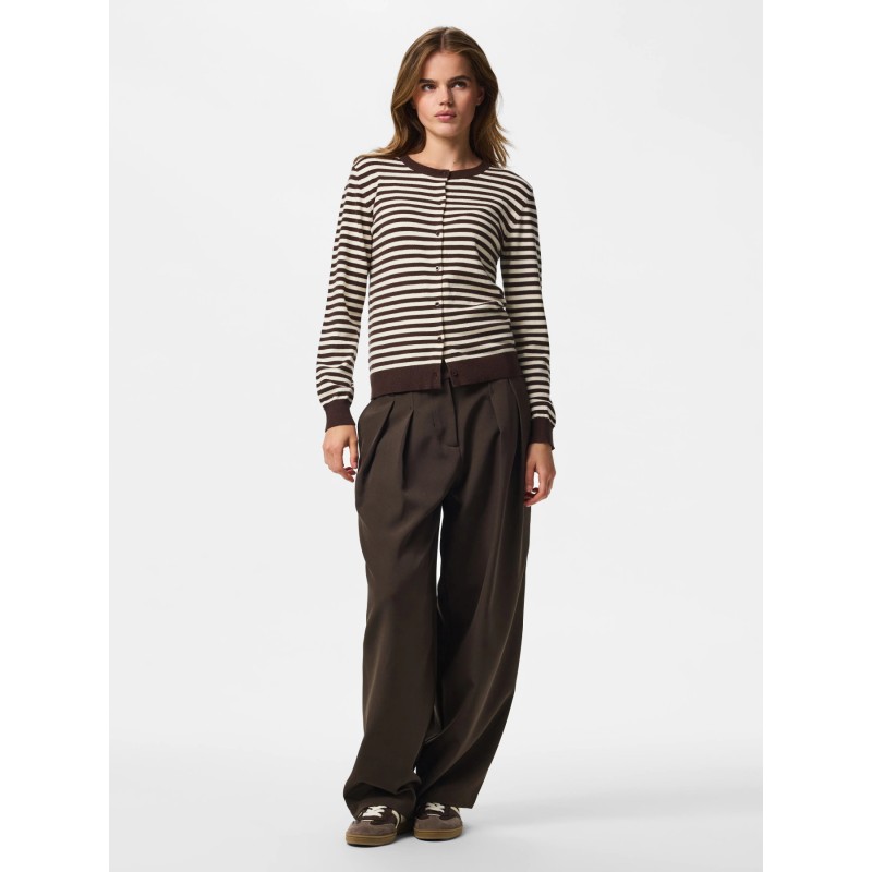 PCNORA Cardigan in maglia con scollo girocollo