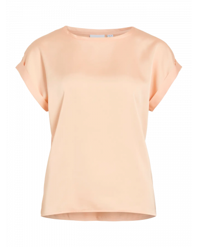 VIELLETTE S/S SATIN TOP - NOOS
