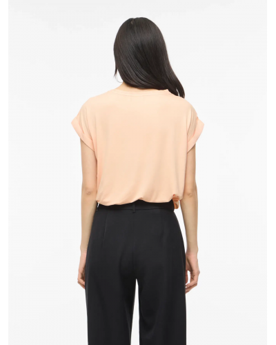 VIELLETTE S/S SATIN TOP - NOOS