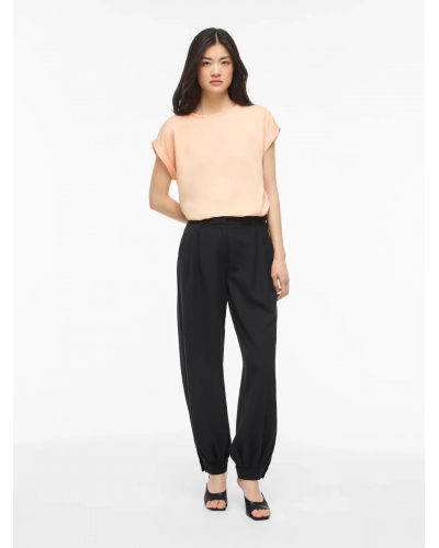 VIELLETTE S/S SATIN TOP - NOOS