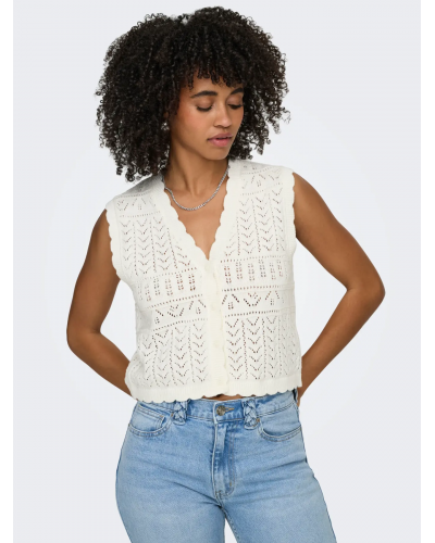 ONLIRINA V-NECK BUTTON VEST KNT NOOS