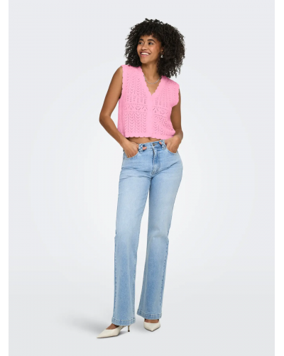 ONLIRINA V-NECK BUTTON VEST KNT NOOS