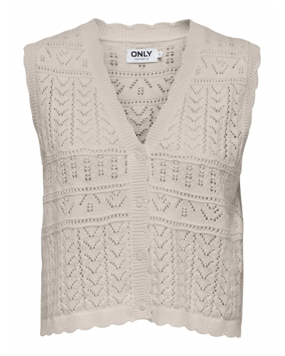 ONLIRINA V-NECK BUTTON VEST KNT NOOS