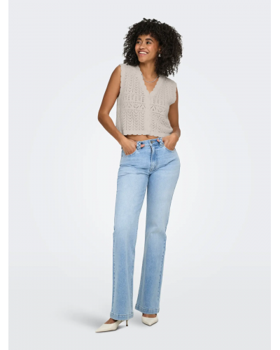 ONLIRINA V-NECK BUTTON VEST KNT NOOS