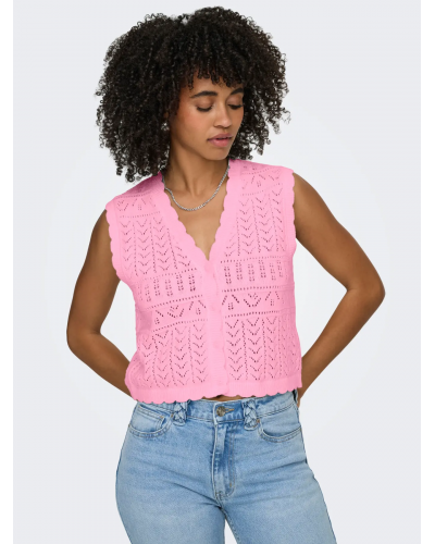 ONLIRINA V-NECK BUTTON VEST KNT NOOS