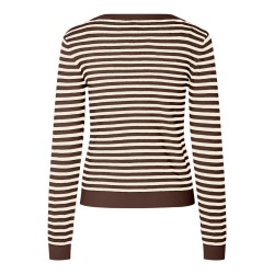 PCNORA Strick-Cardigan mit Rundhalsausschnitt
