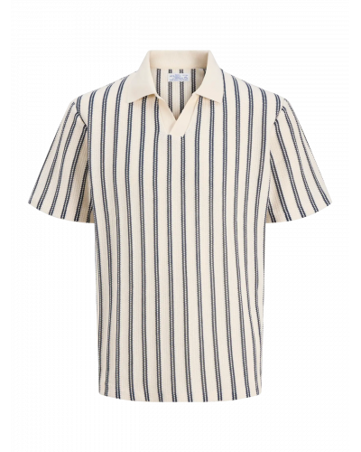 JPRBLUHARRY SS SPLIT NECK POLO SN