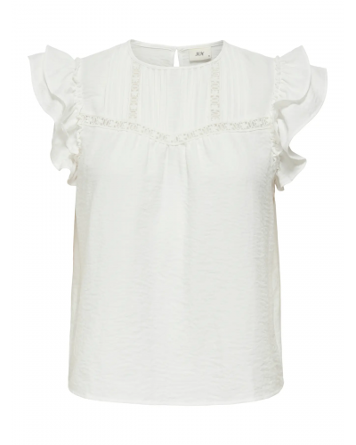 JDYTRAIN S/L LACE TOP WVN DIA