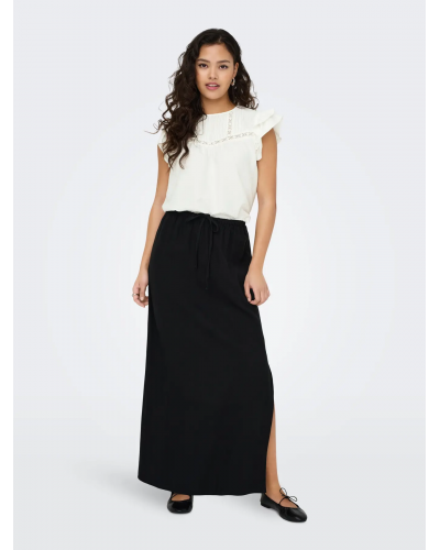 JDYTRAIN S/L LACE TOP WVN DIA