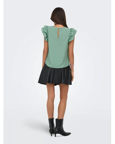 JDYTRAIN S/L LACE TOP WVN DIA