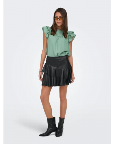 JDYTRAIN S/L LACE TOP WVN DIA