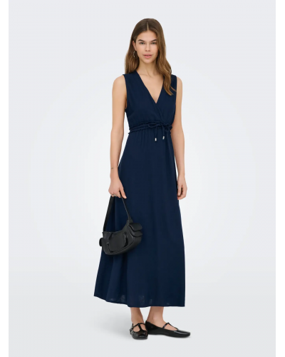 ONLGOA SL LINEN BL LONG DRESS CC PNT
