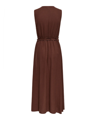 ONLGOA SL LINEN BL LONG DRESS CC PNT