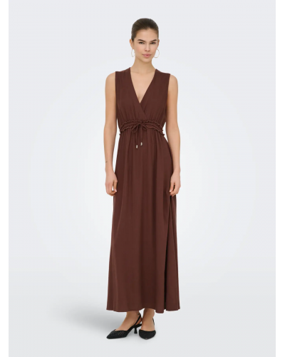 ONLGOA SL LINEN BL LONG DRESS CC PNT