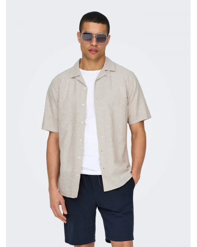 ONSCAIDEN SS SOLID RESORT LINEN NOOS