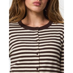 PCNORA Strick-Cardigan mit Rundhalsausschnitt