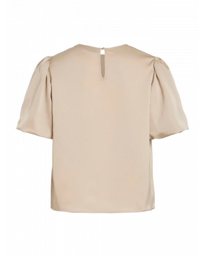 VIELLETTE 2/4 SATIN PUFF TOP - NOOS
