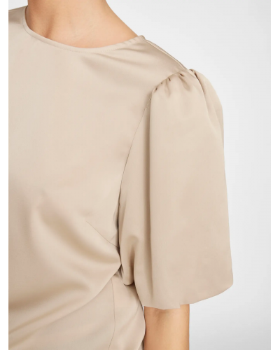 VIELLETTE 2/4 SATIN PUFF TOP - NOOS