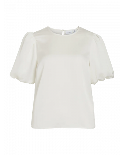 VIELLETTE 2/4 SATIN PUFF TOP - NOOS