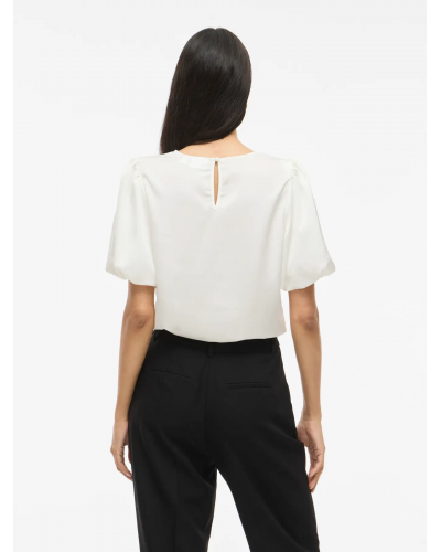 VIELLETTE 2/4 SATIN PUFF TOP - NOOS