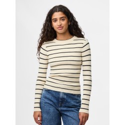 PCMIRA Strickpullover mit Rundhalsausschnitt