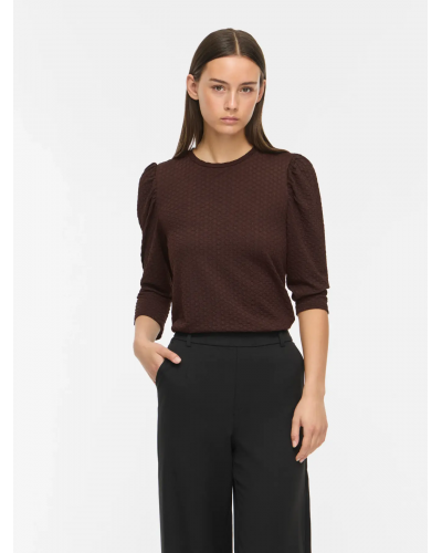 VIANINE PUF 3/4 O-NECK TOP/KA
