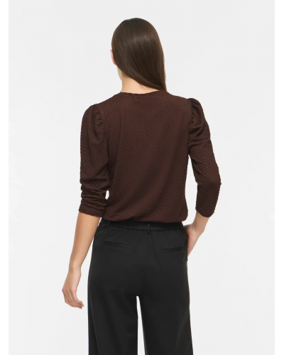VIANINE PUF 3/4 O-NECK TOP/KA