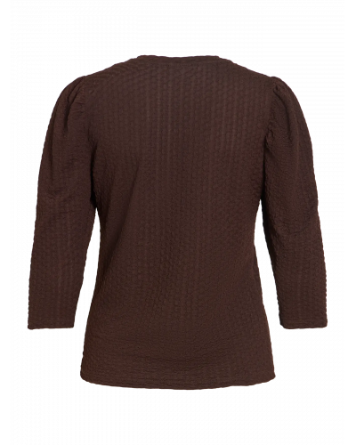 VIANINE PUF 3/4 O-NECK TOP/KA