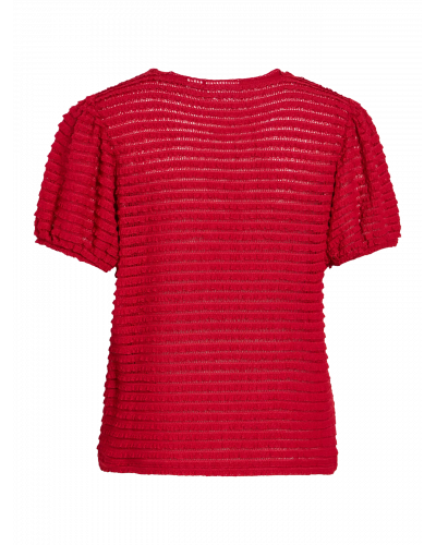 VILOGAN O-NECK VOL S/S TOP