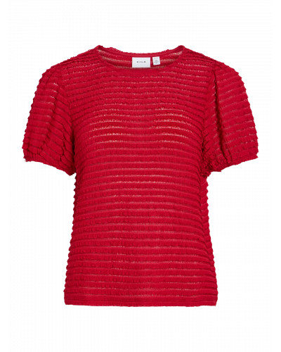 VILOGAN O-NECK VOL S/S TOP