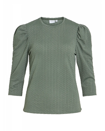 VIANINE PUF 3/4 O-NECK TOP/KA