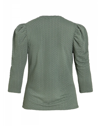 VIANINE PUF 3/4 O-NECK TOP/KA