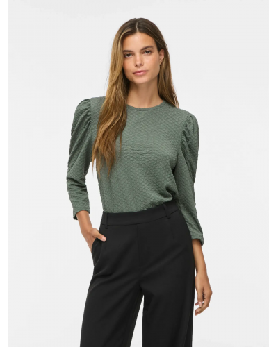 VIANINE PUF 3/4 O-NECK TOP/KA
