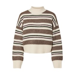 Pullover in maglia con collo alto