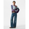 PCFUSION maglione con motivo colour block