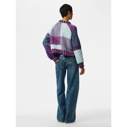 PCFUSION Pullover mit Colourblock-Detail