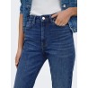 Straight Fit Jeans mit hoher Taille und Stretch