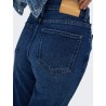 Jeans straight fit a vita alta elasticizzati