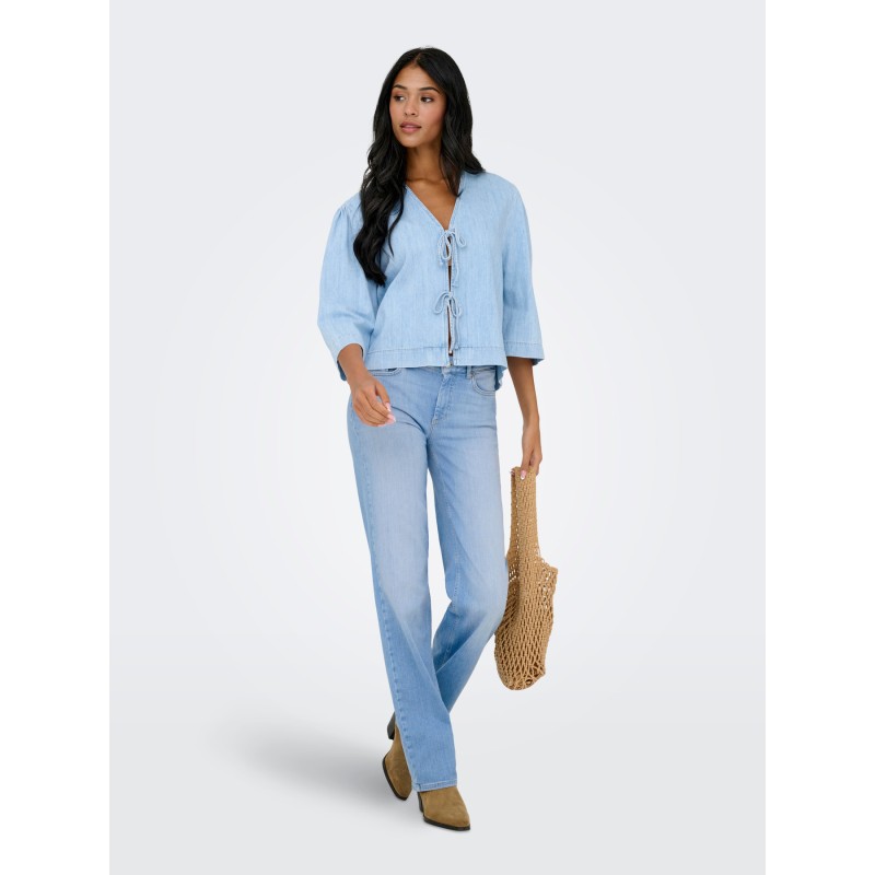 Blush Mid Straight Jeans in hellem Denim