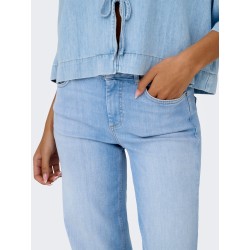 Blush Mid Straight Jeans in hellem Denim
