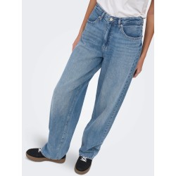 ONLTOLEDO Loose Straight Jeans in Indigo