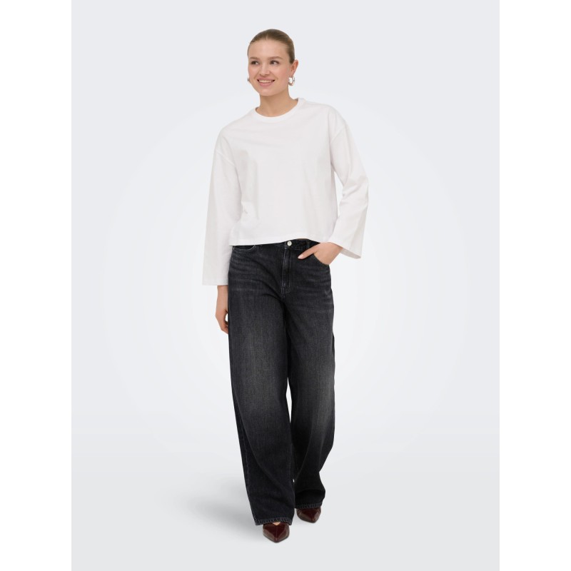 ONLTOLEDO Loose Straight Jeans in Schwarz