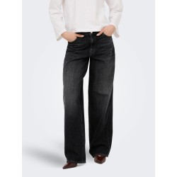 ONLTOLEDO Loose Straight Jeans in Schwarz